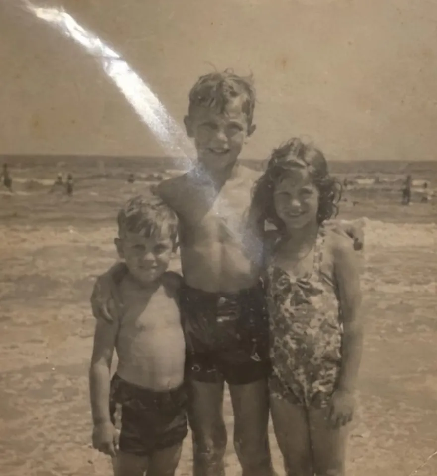 The same print, found in the photo, cut out and straightened