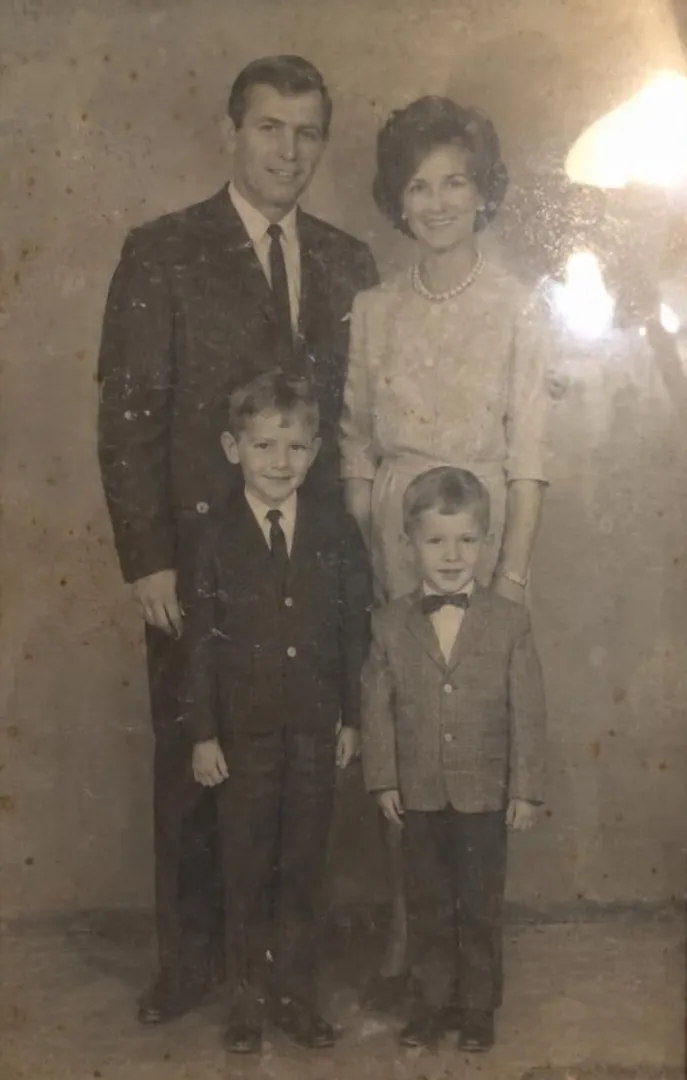 The same print, found in the photo, cut out and straightened